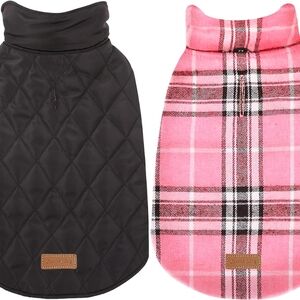 Warm Dog Coat, Reversible Waterproof Winter Dog Jacket Coat -British Sty…